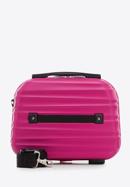 Geantă de cosmetice de călătorie din ABS cu coaste, roz, 56-3A-314-50, Fotografie 3