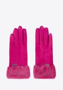 Mănuși de damă cu blană artificială, roz, 39-6P-010-6A-S/M, Fotografie 3