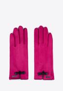 Mănuși de damă cu fundă, roz, 39-6P-016-B-S/M, Fotografie 3