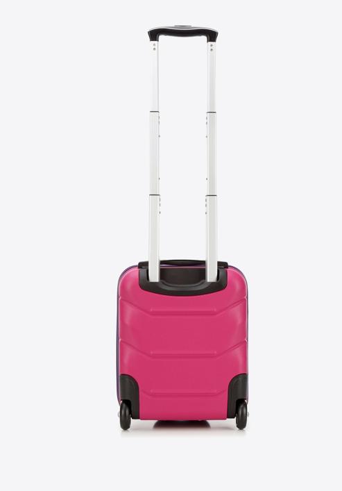 Valiză cabina ABS cu caneluri, roz - mov, 56-3A-281-65, Fotografie 3