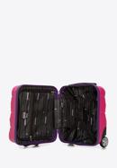 Valiză cabina ABS cu caneluri, roz - mov, 56-3A-281-65, Fotografie 5