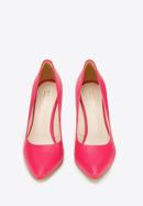 Pantofi cu tocuri clasice din piele, roz, BD-B-801-P-40, Fotografie 2