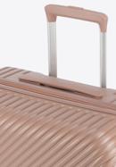 Valiză cabina din policarbonat cu dungi, roz pudră, 56-3P-841-10, Fotografie 9