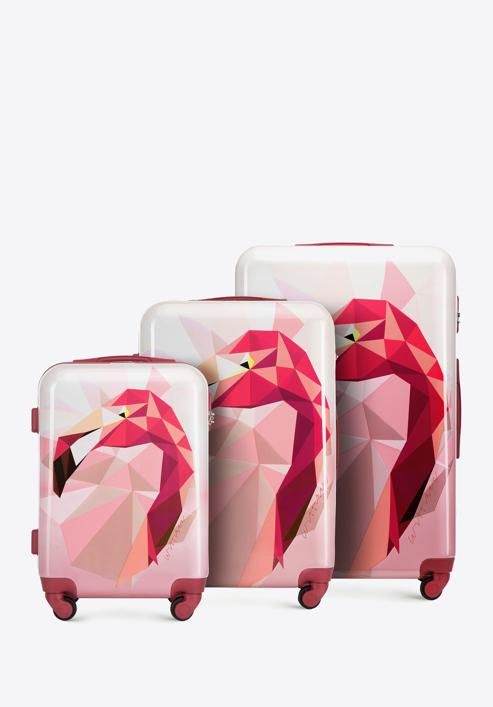Set valiză modern ABS, roz, 56-3A-64S-55, Fotografie 1