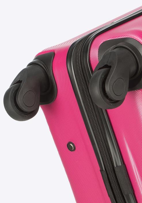 Set valize ABS canelate, roz, 56-3A-65S-34, Fotografie 7