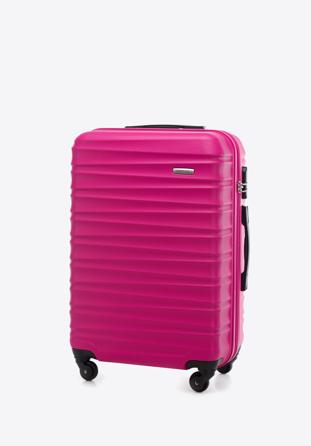 Set valize din ABS, cu dungi orizontale, roz, 56-3A-31S-34, Fotografie 1