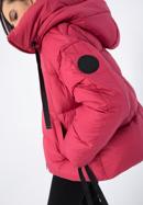 Jachetă de damă supradimensionată matlasată, cu manșete pe mâneci, roz stins, 97-9D-401-N-L, Fotografie 4
