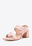 Sandale de damă cu curea subțire, roz stins, 98-DP-206-P-36, Fotografie 7