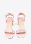 Sandale de damă cu toc, roz stins, 98-DP-205-0-39, Fotografie 3