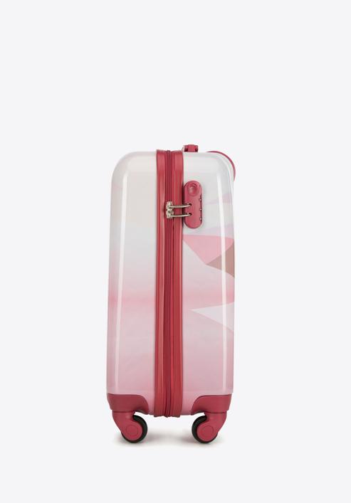 Valiză de cabină cu ABS și imprimeu, roz, 56-3A-641-55, Fotografie 2
