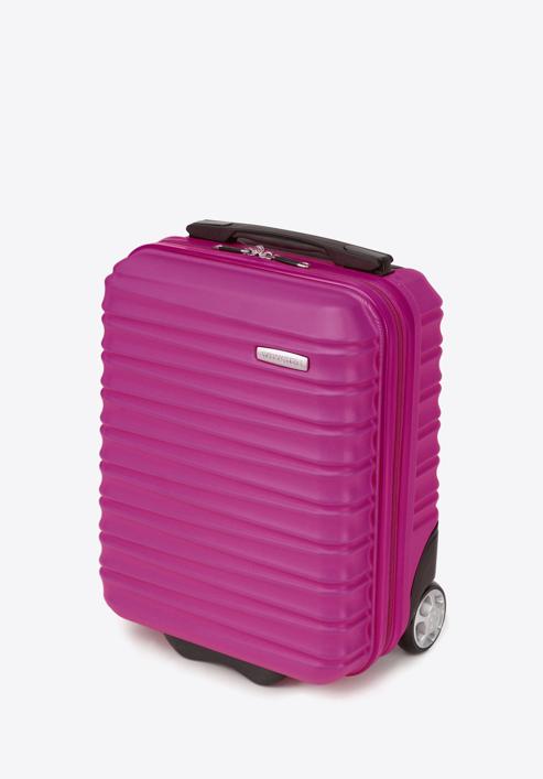 Valiza de cabina din ABS cu nervuri, roz, 56-3A-315-11, Fotografie 2