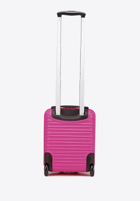 Valiza de cabina din ABS cu nervuri, roz, 56-3A-315-11, Fotografie 3