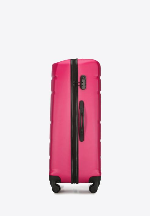 Valiză mare din ABS, canelată, roz, 56-3A-653-01, Fotografie 2