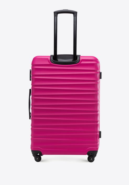 Valiză mare din ABS cu striații, roz, 56-3A-313-55, Fotografie 3