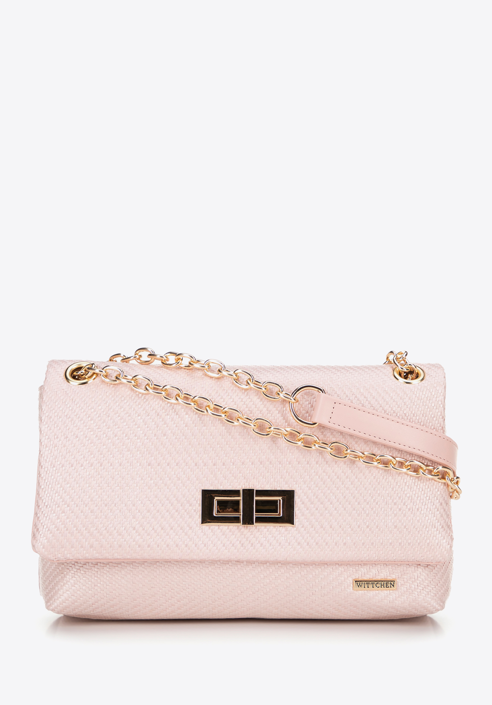 Жіноча сумка через плече на ланцюжку, рожевий, 100-4Y-414-N, Фото 1