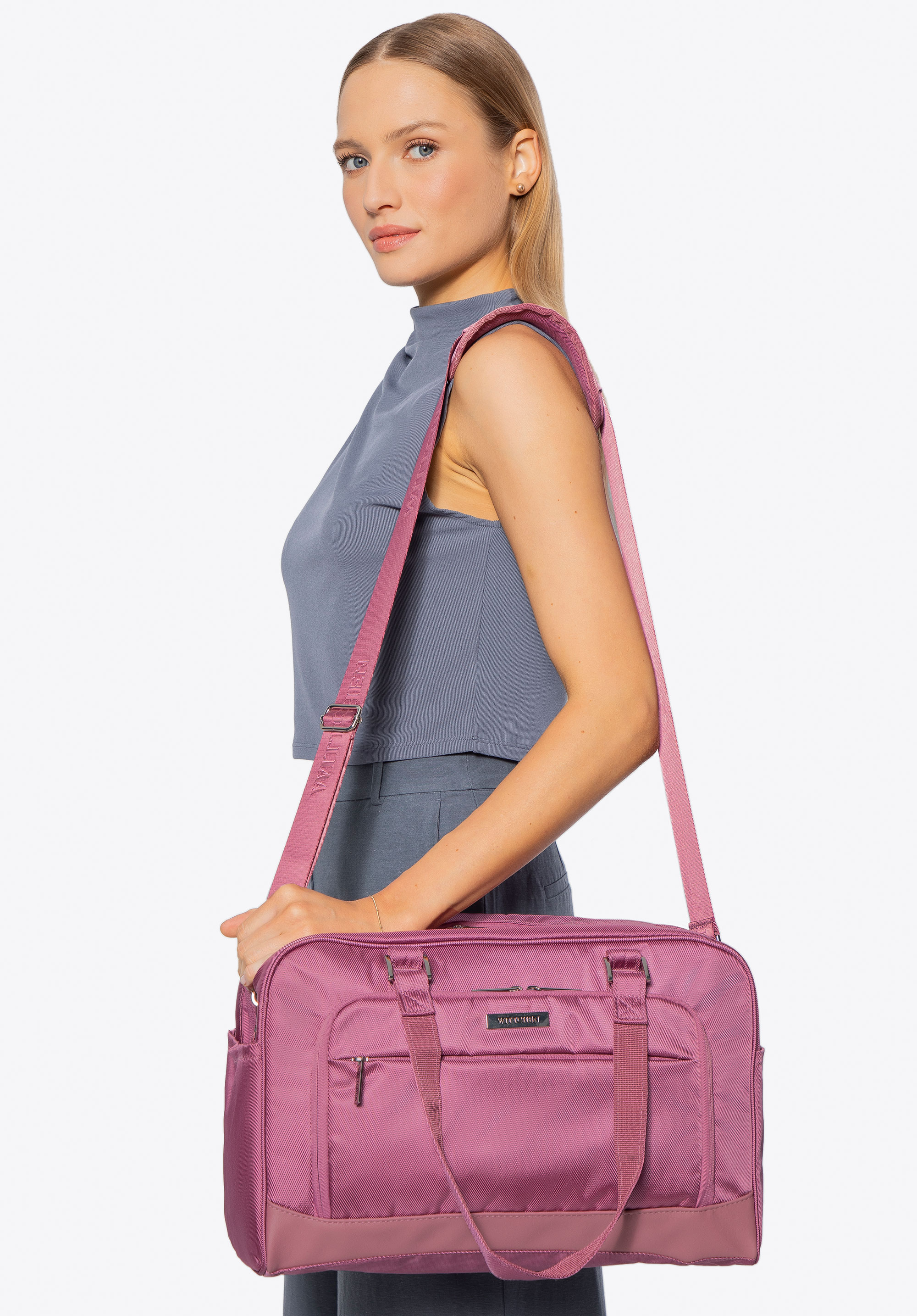 Універсальна дорожня сумка для літака, рожевий, 56-3S-705-34, Фото 1