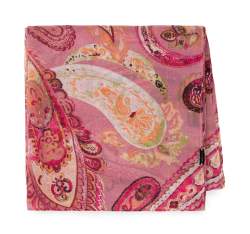 Женский платок с нежным узором, розово - бежевый, 94-7D-X04-6, Фотография 1