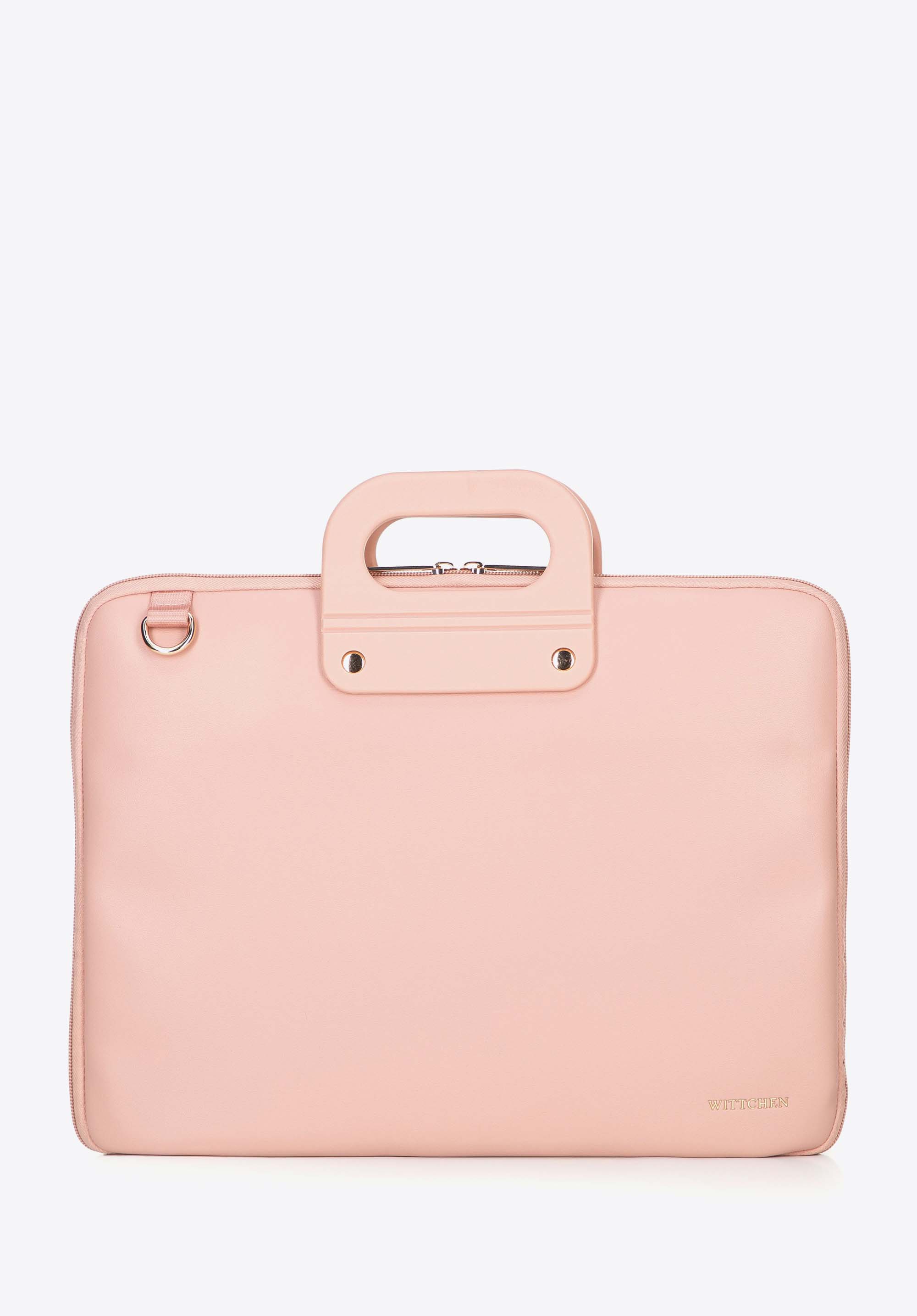 15”-os ökobőr laptoptáska, rózsaszín, 100-3P-902-P, Fénykép 1