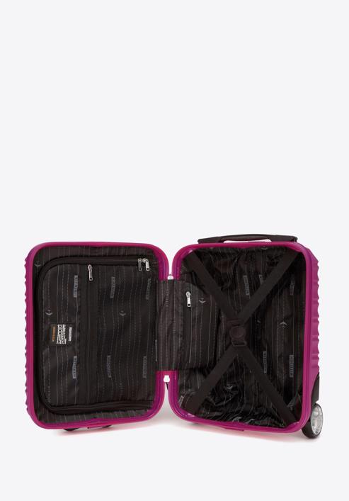 ABS bordázott kézipoggyász bőrönd, rózsaszín, 56-3A-315-31, Fénykép 5