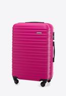 ABS bordázott Közepes bőrönd, rózsaszín, 56-3A-312-01, Fénykép 4