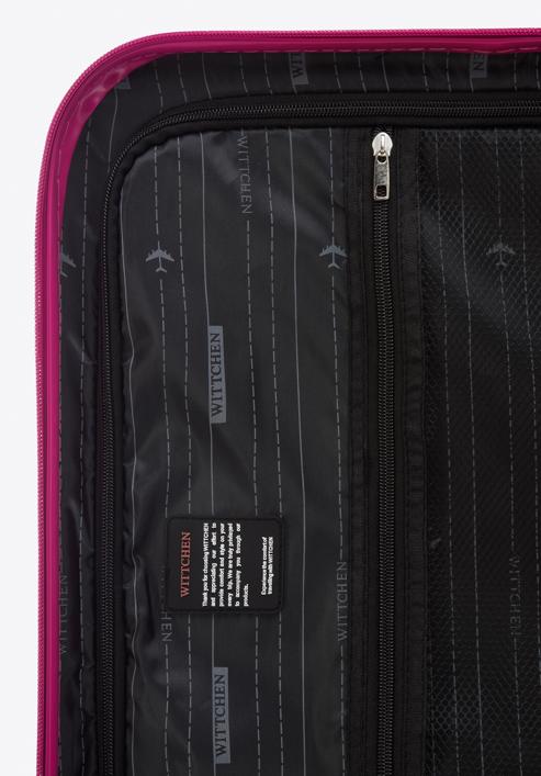 ABS bordázott Közepes bőrönd, rózsaszín, 56-3A-312-01, Fénykép 8