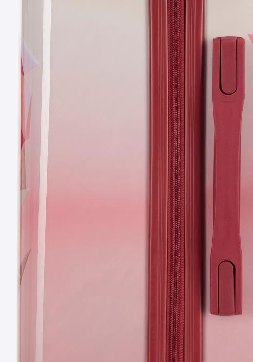 ABS bőröndszett színes mintával, rózsaszín, 56-3A-64S-55, Fénykép 12