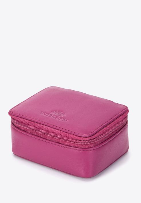 Bőr mini kozmetikai táska, rózsaszín, 98-2-003-N, Fénykép 2