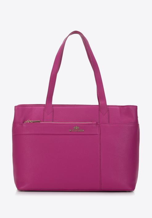 Bőr shopper táska, rózsaszín, 97-4E-008-4, Fénykép 2
