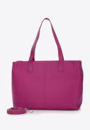 Bőr shopper táska, rózsaszín, 97-4E-008-4, Fénykép 3