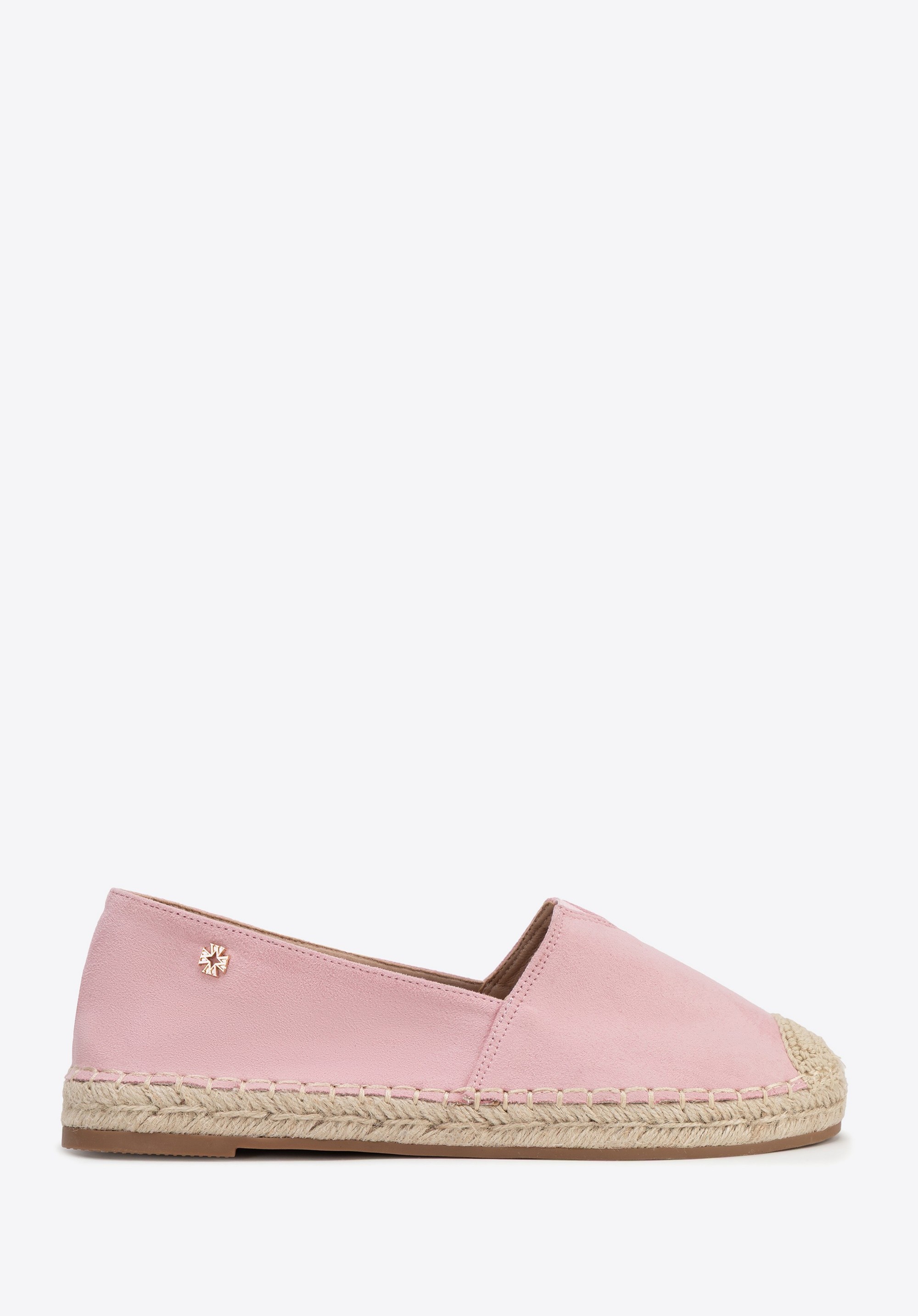Női fonott orrú espadrilles, rózsaszín, 100-DP-805-P-35, Fénykép 1