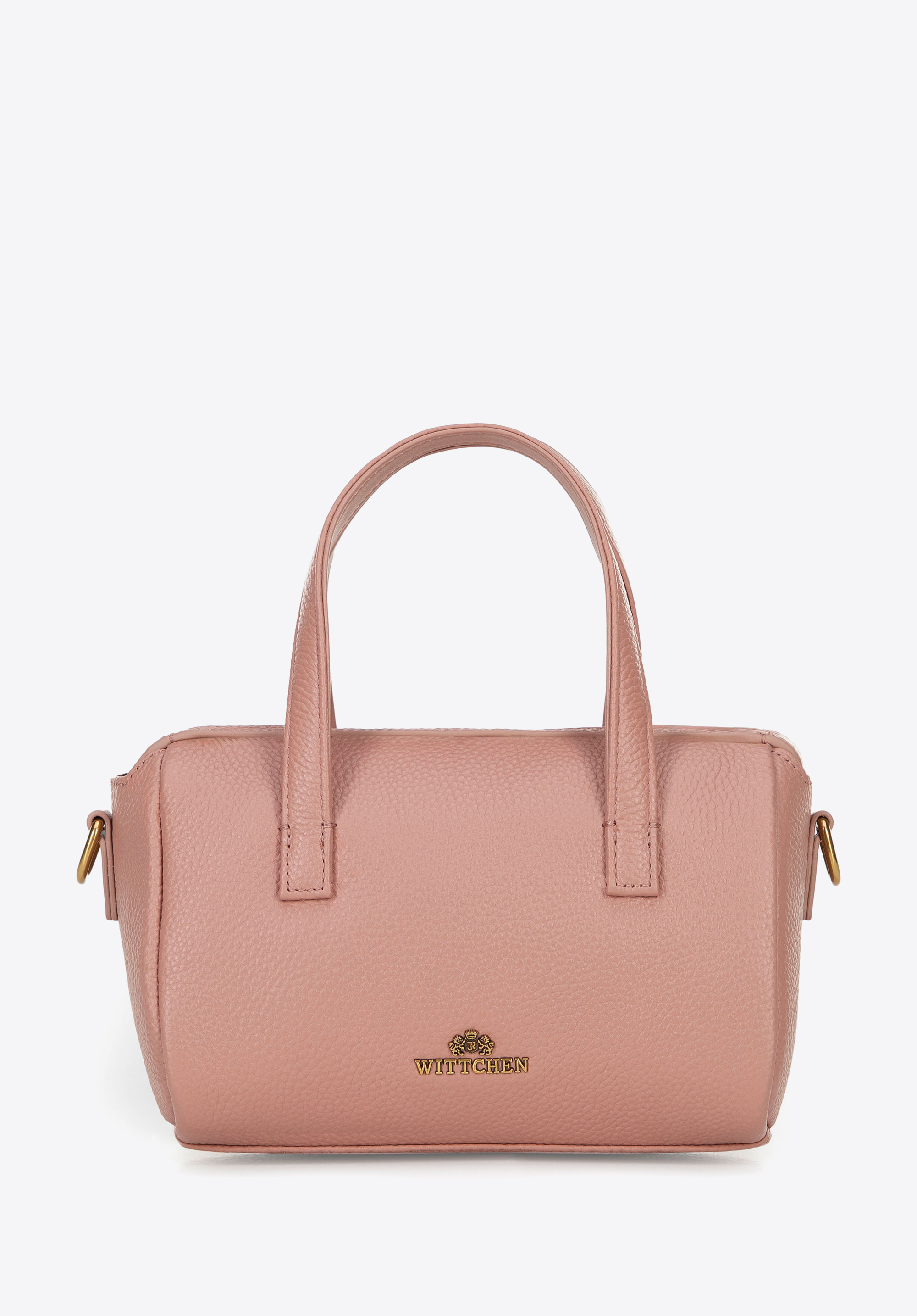 Kisméretű bőr kézitáska, rózsaszín, 100-4E-212-0, Fénykép 1