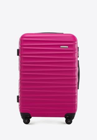 ABS bordázott Közepes bőrönd, rózsaszín, 56-3A-312-34, Fénykép 1