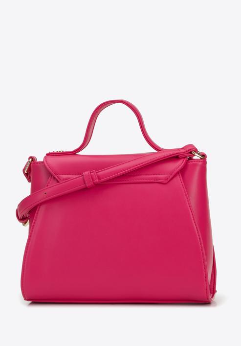 Műbőr geometrikus táska, rózsaszín, 96-4Y-714-P, Fénykép 2