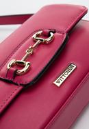 Mini műbőr bagett táska dekoratív csattal, rózsaszín, 97-4Y-761-5, Fénykép 5