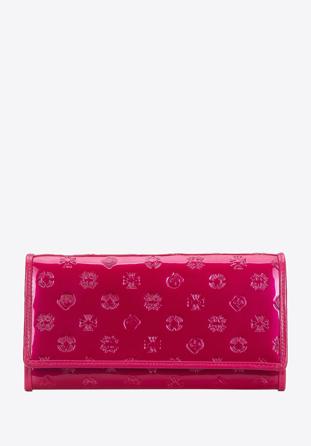 Monogramos lakkbőr női pénztárca, rózsaszín, 34-1-052-PP, Fénykép 1
