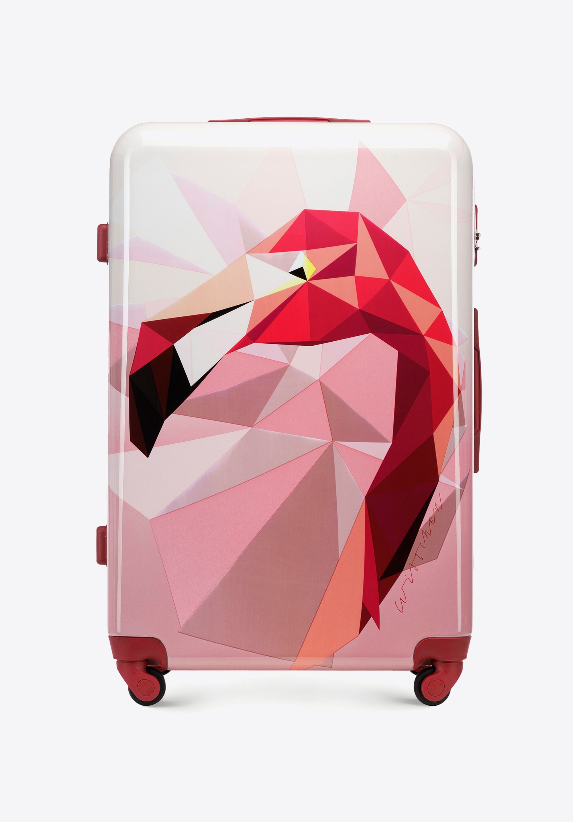 Nagy ABS bőrönd, rózsaszín, 56-3A-643-35, Fénykép 1