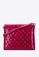 Nagyméretű női lakkbőr táska hosszú pánttal, rózsaszín, 34-4-233-11, Fénykép 2