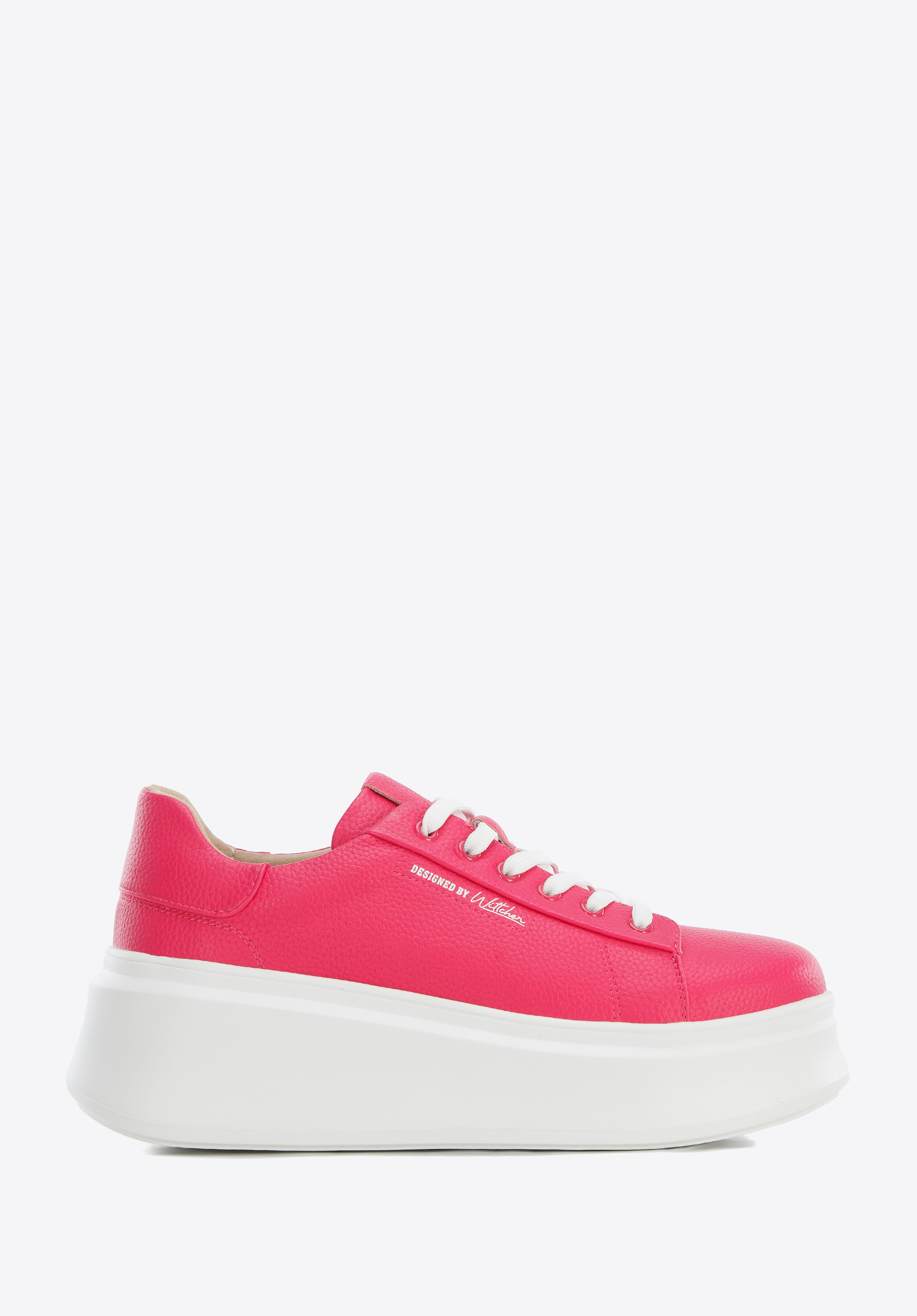 Klasszikus női vastag talpú bőr sneakers