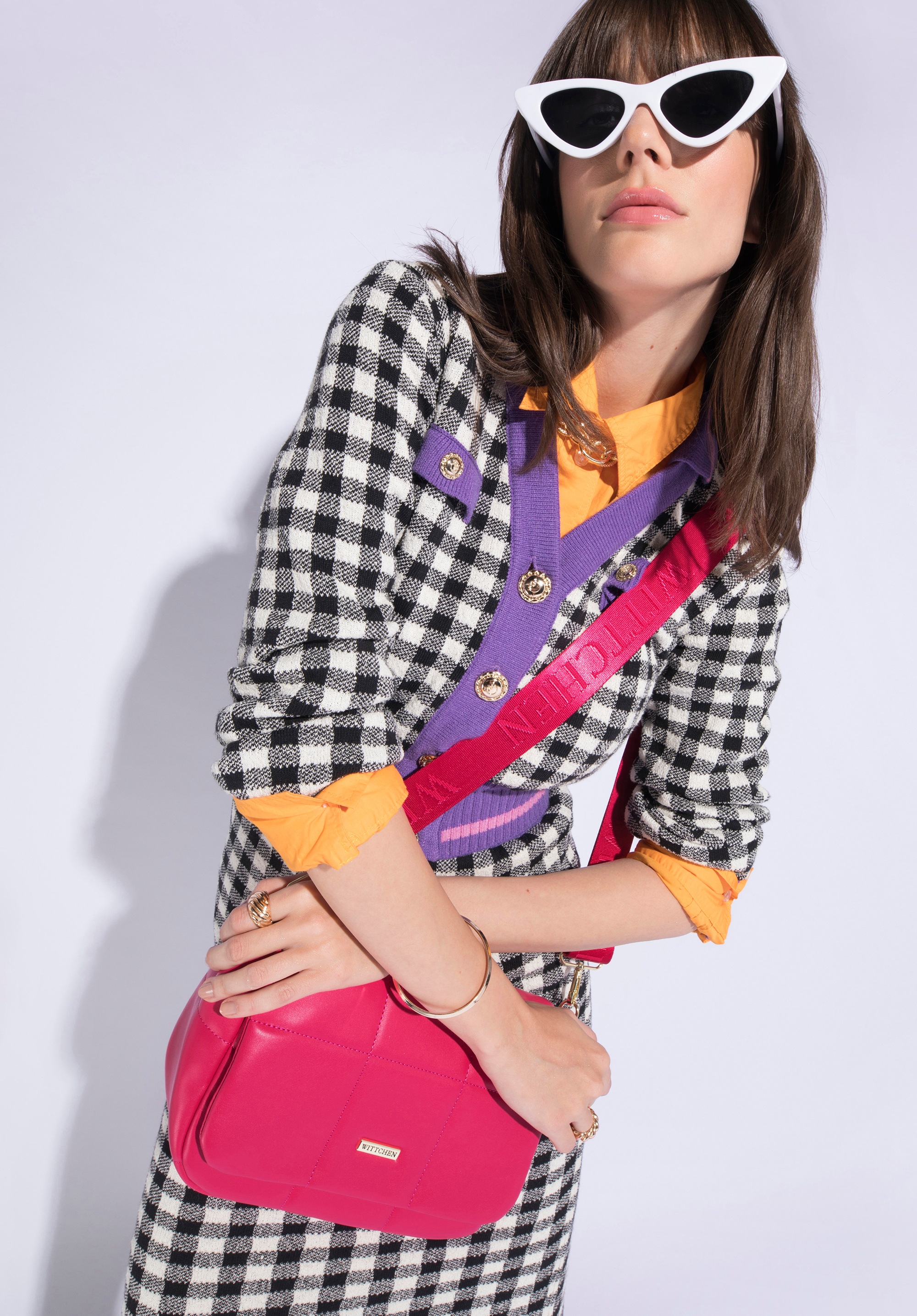 Női steppelt műbőr crossbody táska