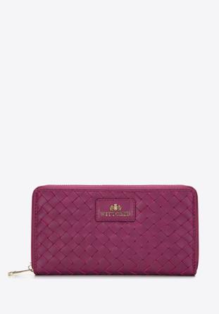 Női bőr nagy pénztárca, rózsaszín, 97-1E-505-P, Fénykép 1