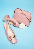 Női egyszerű saddle bőrtáska, rózsaszín, 29-4E-021-1, Fénykép 20