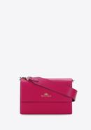 Női klasszikus bőr crossbody táska, rózsaszín, 97-4E-631-P, Fénykép 1