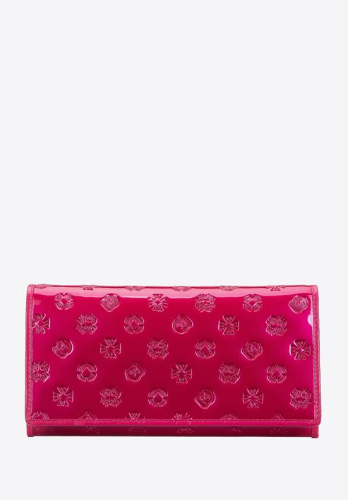 Női lakkbőr monogramos pénztárca, rózsaszín, 34-1-075-000, Fénykép 1