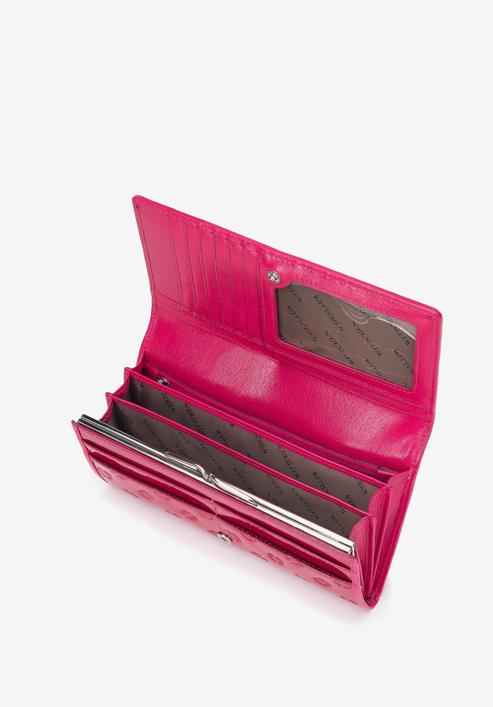 Női lakkbőr monogramos pénztárca, rózsaszín, 34-1-075-000, Fénykép 3