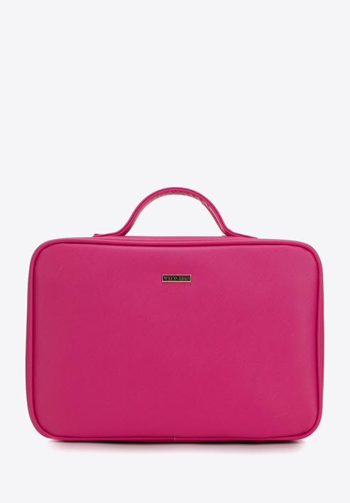 Női műbőr kozmetikai virágmintás táska, rózsaszín, 98-4Y-211-X2, Fénykép 1
