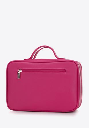 Női műbőr kozmetikai virágmintás táska, rózsaszín, 98-4Y-211-P, Fénykép 1