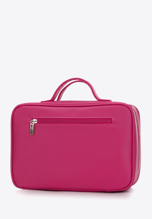 Női műbőr kozmetikai virágmintás táska, rózsaszín, 98-4Y-211-X2, Fénykép 2