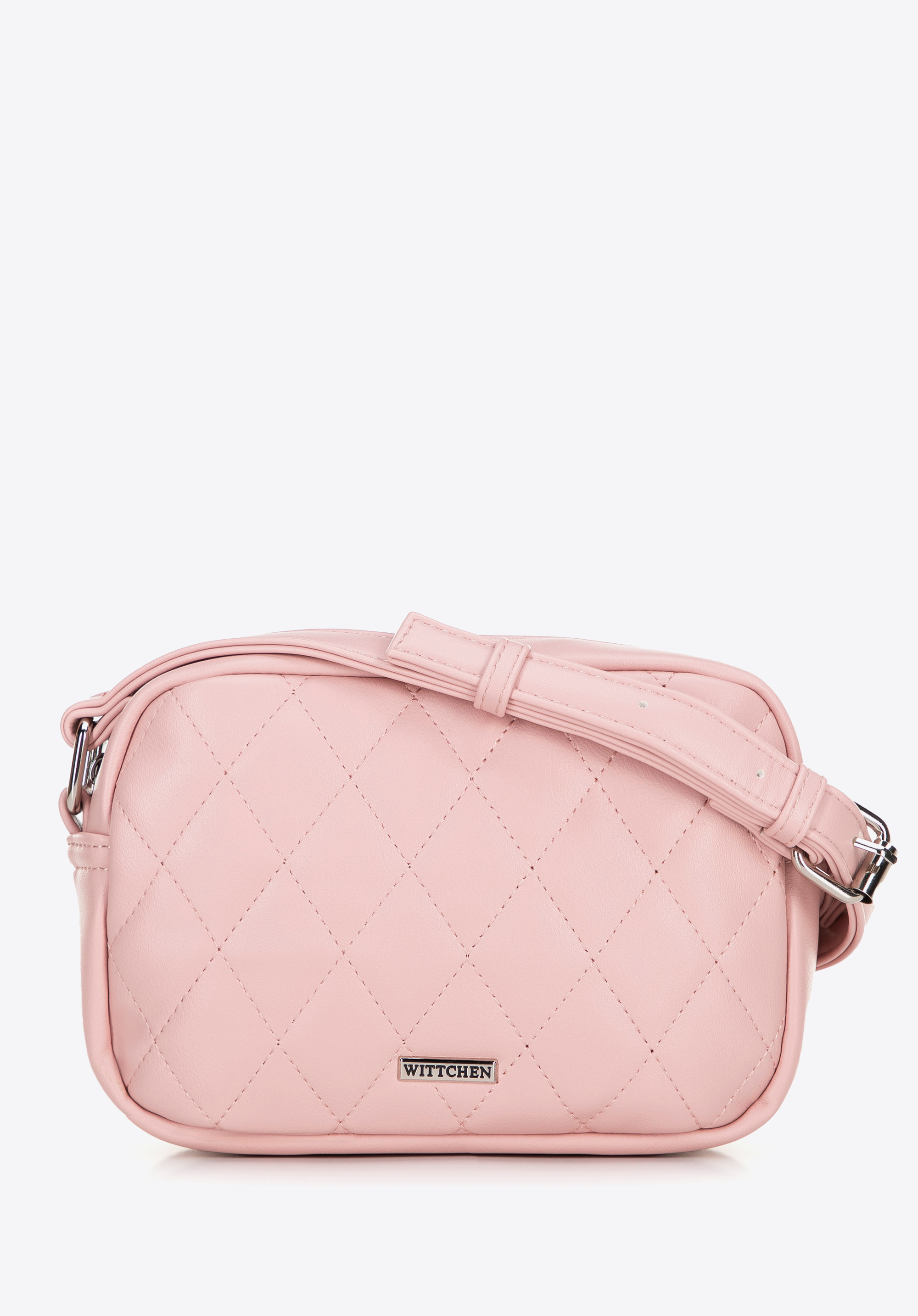 Női ökobőr crossbody táska, rózsaszín, 100-4Y-230-P, Fénykép 1