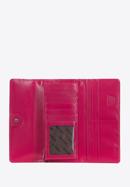 Női pénztárca, monogrammal dombornyomott lakkozott bőrből, rózsaszín, 34-1-413-FF, Fénykép 2