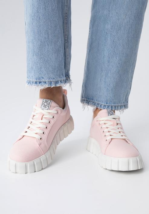 Női platform sneaker, rózsaszín, 98-D-959-8-38, Fénykép 15